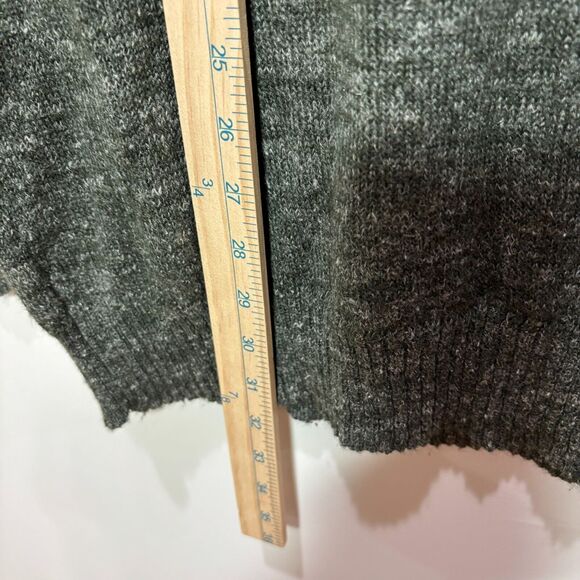 Peruvian Link Alpaca Marled Green Sweater Pullover Women XL V-neck Soft Relaxed - Picture 5 of 10